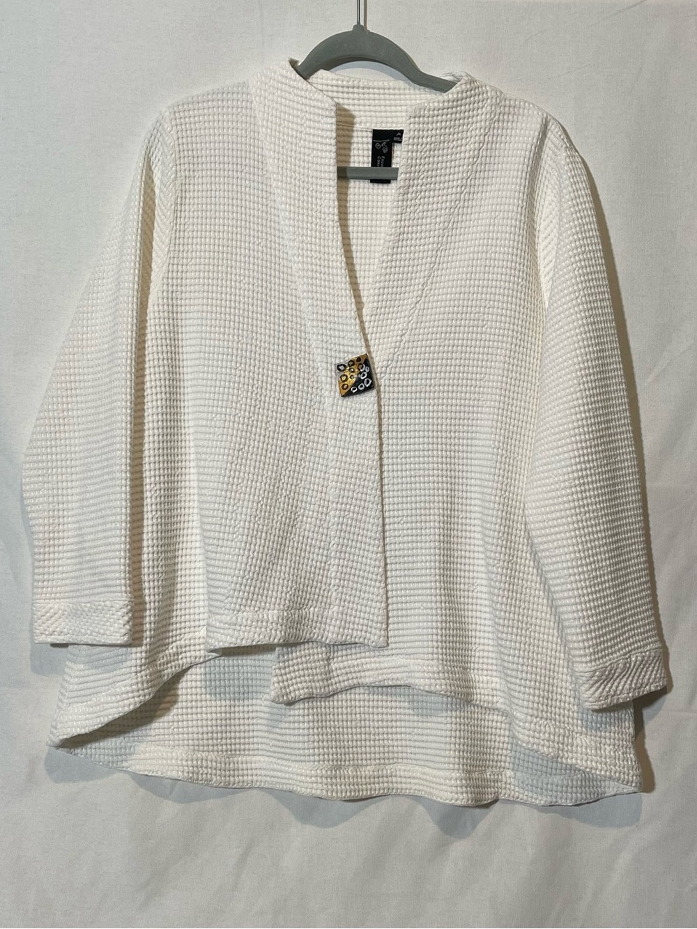 Focus Casual Life Waffle Knit Everyday Cardigan Jacket
